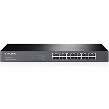 Image of TP-LINK TL-SG1024 24 Port Gigabit Unmanaged Rackmount Switch In a Steel Case