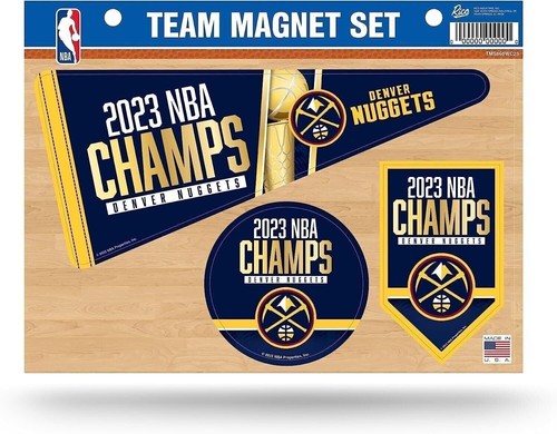 Denver Nuggets 2023 NBA Champions Team Magnet Set, Die Cut, 3-Piece, 8.5x11... - Picture 1 of 1