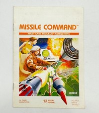 MANUAL ONLY Atari 2600 Missile Command 1981 CX2638 GUC FREE S H NO TRACKING