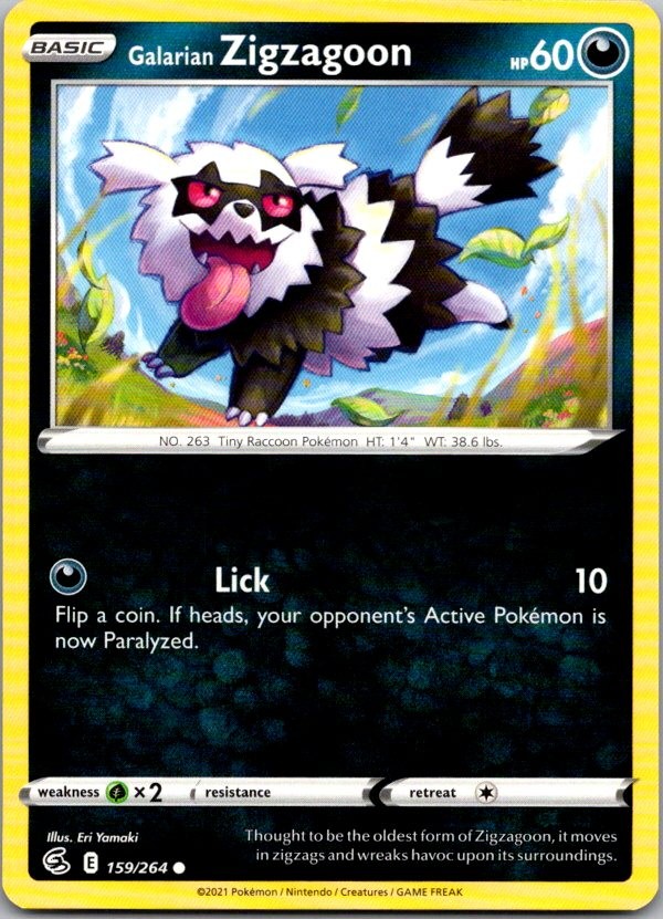 GALARIAN ZIGZAGOON 159/264 FUSION STRIKE POKEMON