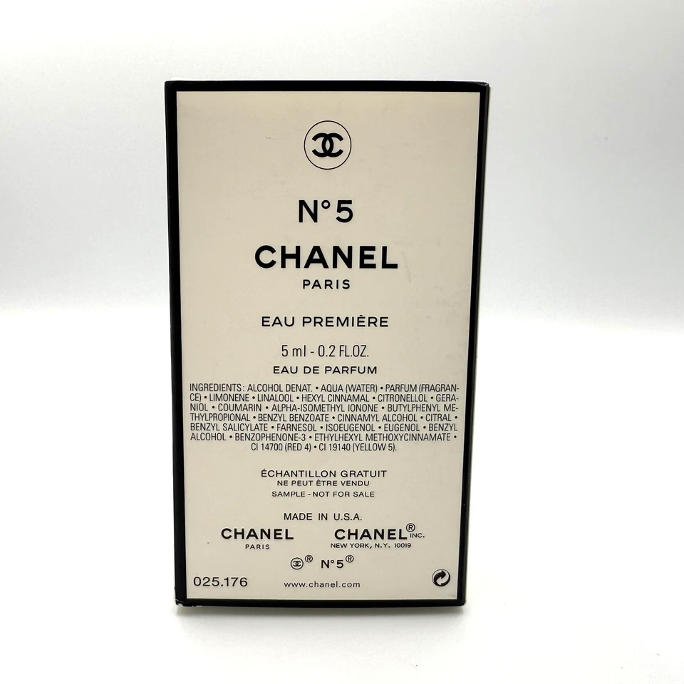 Chanel No 5 Eau Premiere Eau de Parfum 5 ml 0.2 Fl Oz NIB Rare Sample - Image 4 of 4
