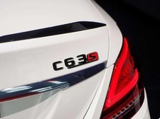 Mercedes Benz C63 C63s AMG 23mm Schwarz-Glanz Emblem Heckklappe Aufkleber TOP! Mercedes Benz C63 C63s AMG 23mm Schwarz-Glanz Emblem Heckklappe Aufkleber TOP!