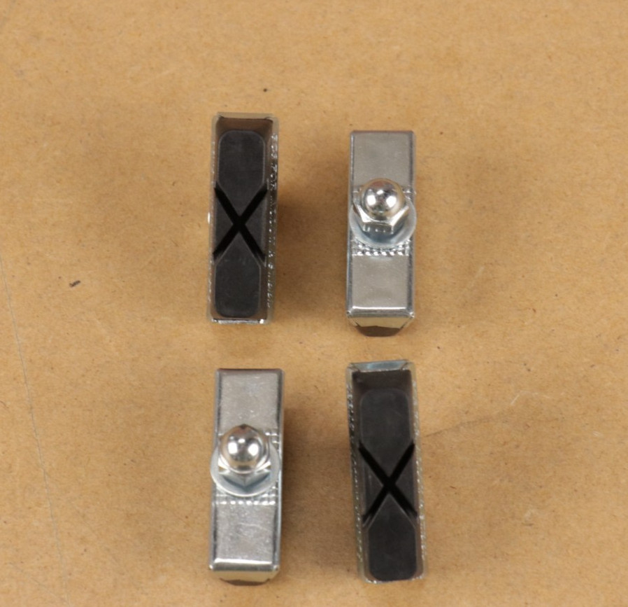 Set of 4 Vintage Weinman X Style Black Road Bicycle Brake Pads, Brake Caliper