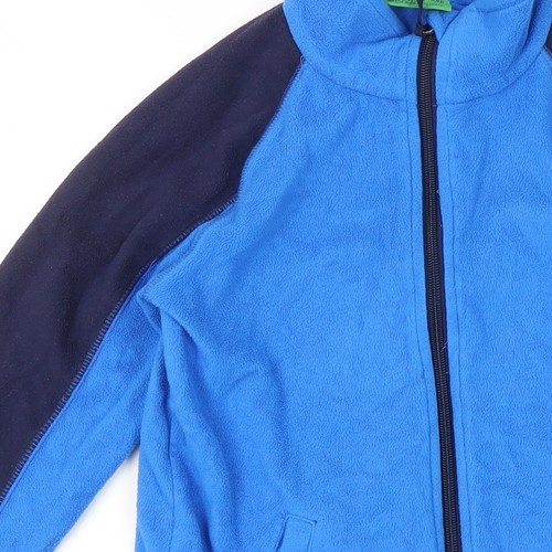 Mountain Warehouse Boys Blue Colourblock Fleece Jacket 7-8 Years - Picture 8 of 12