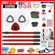 Durable Replacement Mop Heads  Adjustable Handle for O Cedar EasyWring System