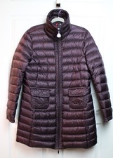 Moncler Vanneau 90 Down Coat Plum Purple Hungary 2-Way Zip Funnel Neck 4/LG/XL