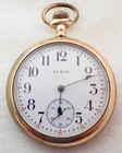 ANTIQUE 16s ELGIN GRADE 293 7 JEWEL GOLD PLATED POCKET WATCH PARTS
