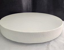 18" Ivory Handcrafted Cake Stand for a 14" Cake 3" Tall with Recessed Base Foam