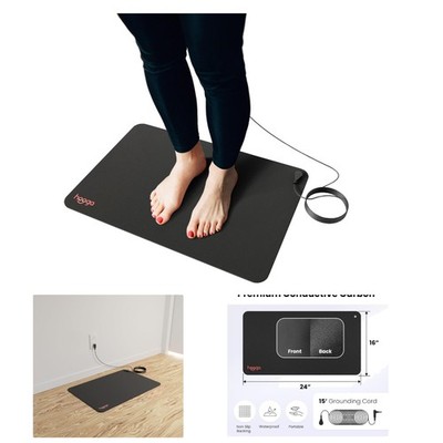 Slip Resistant Grounding Mat - 15ft Cord for Inflammation Relief & Wellness