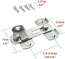 Flip Latch Lock,Heavy Duty Stainless Steel Bar Latch,Safety Door Bolt Latch L...