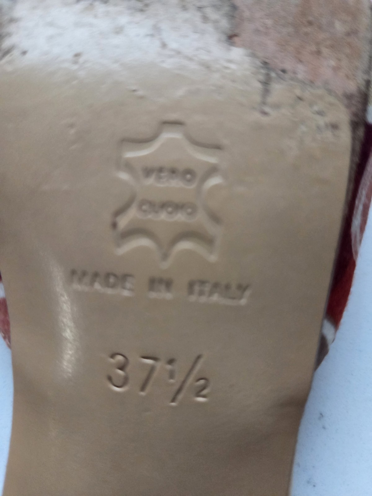 GRAVE Women's Red Patterned Drawstring Flats Poin… - image 3