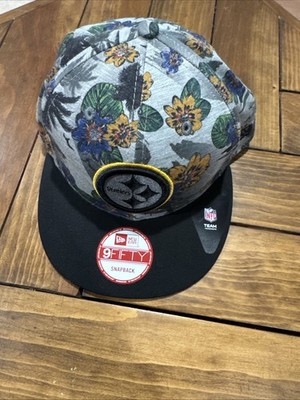 Pittsburgh Steelers New Era 9Fifty SnapBack Floral Sample Hat. Never Released!