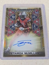 2024 Bowmans Best U Tetairoa McMillan Gold Elements of the Game Auto #'ED/50