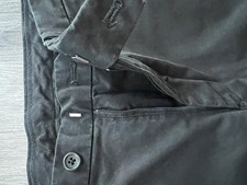 Uniqlo Pants Mens 32x34 Black Chino Khaki Stretch Spandex Office Casual 