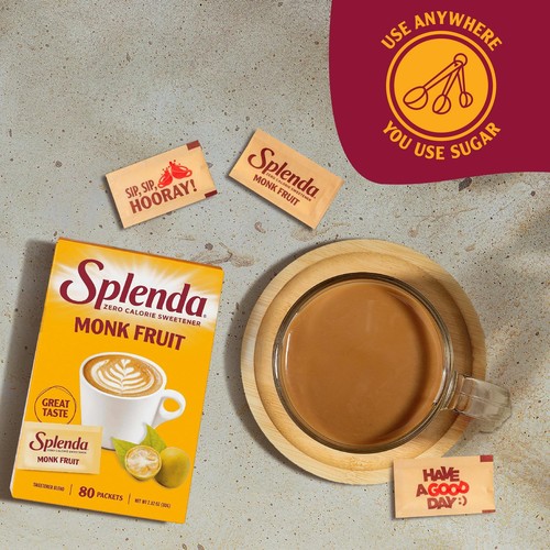 Splenda Monk Fruit kalorienfreier Süßstoffersatz auf pflanzlicher Basis, Keto - Bild 6 von 7
