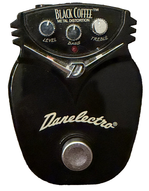 Danelectro Black Coffee Metal Distortion Effects Pedal