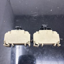 2 - Siemens Fuse Terminal Blocks 8WA1 011-1SF12 for DIN Rail Mounting with fuses
