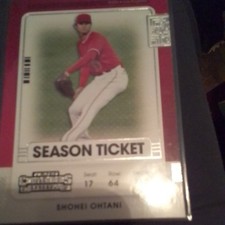 Shohei Ohtani 2021 Panini Contenders Season Ticket Base Los Angeles Angels 