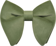 Oversize Velvet Pre Tied Bow Tie Formal Wear Bowtie for Wedding Party Events