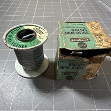 Sears Craftsman Solid Wire Solder 40/60 8053 Made In USA 10 Oz.