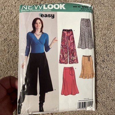 Simplicity EASY New Look Sewing Pattern 6626 SKIRTS & GAUCHO PANTS 10-22 Uncut