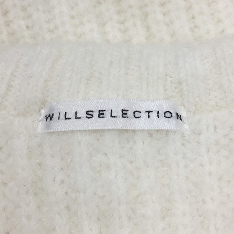 WILLSELECTION White Knit Sweater Pullover Big Col… - image 5