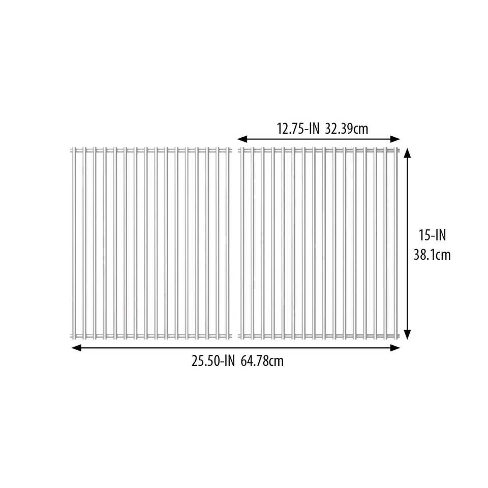 Rejillas de cocina de varilla de acero inoxidable Broil King 18652, sello y corona serie G... Foto 3 de 4