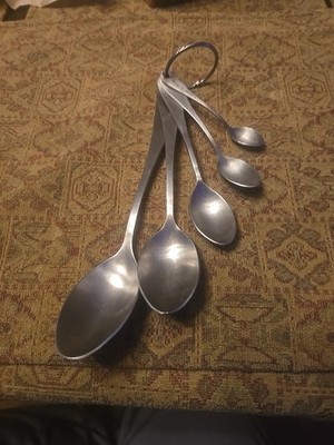 SUPER HEAVY DUTY Measuring Spoon Set of 5. 1 Pinch, 1/2 & 1 TSP, 1 DSP, 1 TBSP