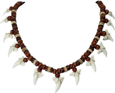 13! Genuine Shark Teeth Necklace for Men, Mako Shark Tooth Necklace, Handmade...