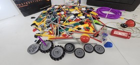 K'NEX Black Box Hard Carry Case  filled with Knex, Motor & Instructions As Is 