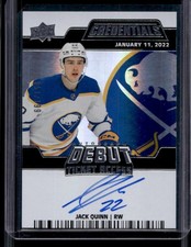 2024-25 Upper Deck Credentials Jack Quinn 2022-23 Debut Ticket Access Auto #/199