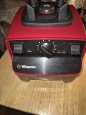 Vitamix VM0102D Countertop Blender Red BASE ONLY TESTED WORKING