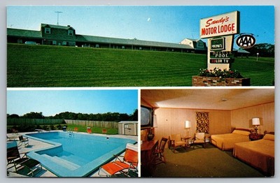 Sandy's Motor Lodge. Sandwich. Cape Cod, Mass Postcard
