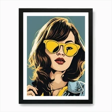 Arrogant woman , Pop Art Art Print Framed Wall Art Poster Canvas Print Picture