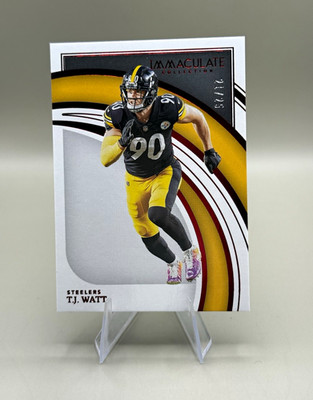 Panini 2022 Immaculate Collection T.J. Watt #94 Red /25 Pittsburgh Steelers