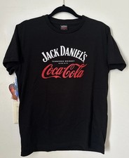 Image of Jack Daniel's Mixed With Coca-Cola Adult Large Black Logo T-Shirt
