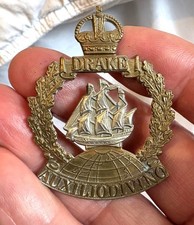 1916 to 1918 Drake Auxilliry Division cap badge Bi metal
