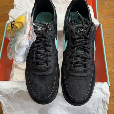 Nike Air Force 1 Low x Tiffany & Co. 1837 Black Aqua DS 11.5 DZ1382-001