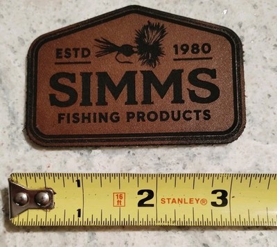 Simms Fishing Product Tan Morale Patch From ''The Madison'' TV Show - Hook & Loop