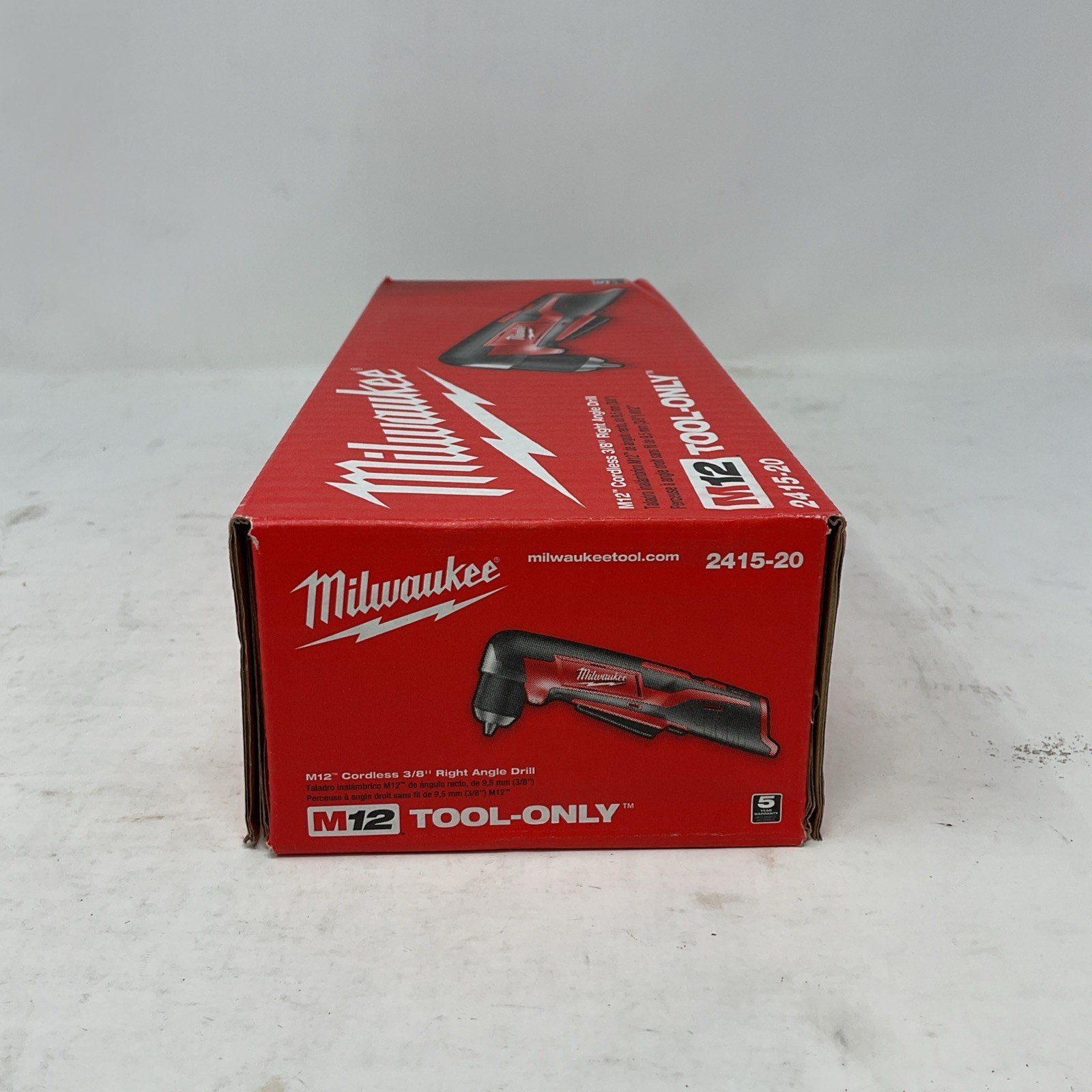 Milwaukee 2415-20 M12 12V Volt 3/8-Inch Cordless Right Angle Drill