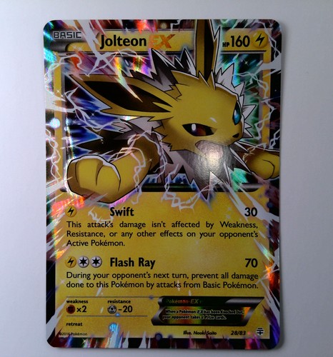 Pokemon TCG Jolteon EX 28/83 Generations Holo Rare NM 28/83