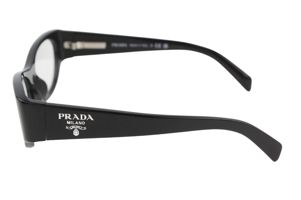 Prada 0PR06ZV Mujer Gafas OS Montura Negra Ojos de Gato Demo Lente Logo Pvp $375 - Imagen 4 de 4