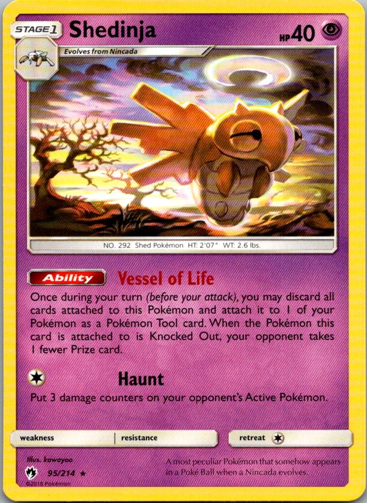 Shedinja Rare SM - Lost Thunder 95/214 NM