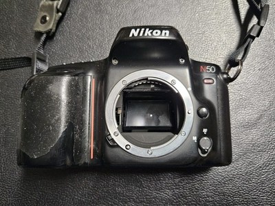 Nikon N50 SLR Film Camera Untested And Some Wear And Tear 