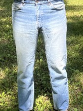 Vintage LEVIS Orange Tag Distressed Faded 36 x 32