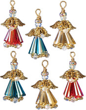Kit Bead Ornament Crystal Angel Gold
