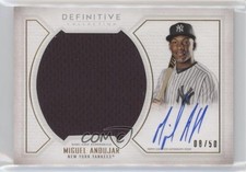 2019 Topps Definitive Collection Base Relic 8/50 Miguel Andujar Auto 9su