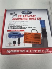 Superior Pump 99621 1-1/2 in. x 25 ft. Lay-Flat Discharge Hose - HOSE ONLY