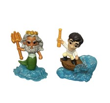 Disneys The Little Mermaid McDonald  s Toys 3 King Triton  5 Prince Eric