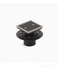Kohler 9136-BN Clearflo Square Tile-In Shower Drain, Vibrant Brushed Nickel